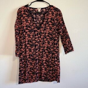 J‎ Crew Women’s Pink Flamingo Dress Size Small